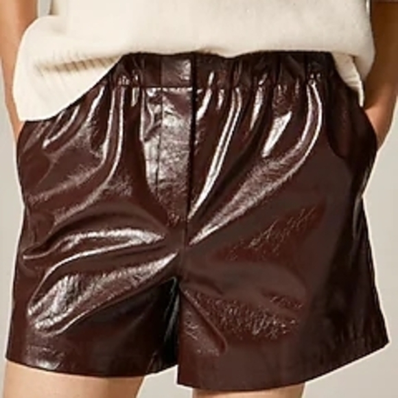 Black Faux Leather Shorts BNWT - Picture 2 of 3